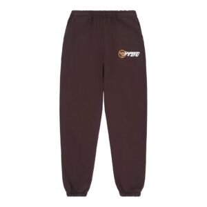 HYPLAND SLANT LOGO SWEAT PANTS (BROWN)
