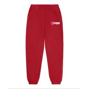 HYPLAND SLANT LOGO SWEAT PANTS (RED)